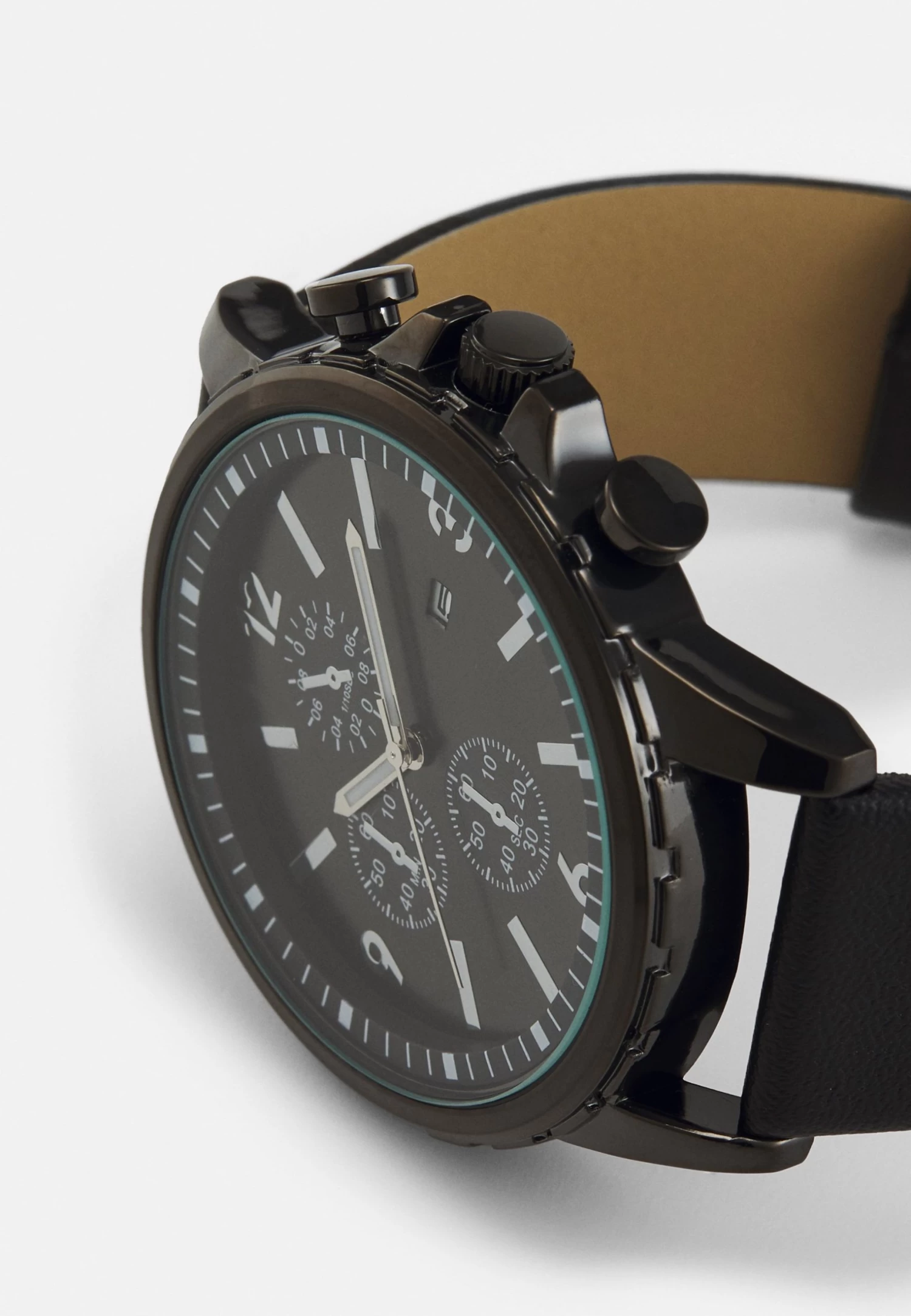 Pier One Unisex - Chronograaf - Black 6 Pier One Unisex - Chronograaf - Black - Afbeelding 4