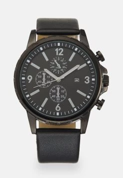 Pier One Unisex - Chronograaf - Black