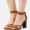 Pier One Leather - Sandalen Met Hoge Hak - Cognac -Pier One 606d31360e4947d28cde11c2a3331431