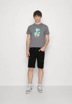 Pier One Unisex 2 Pack - Jeansshort - Blue/Black Denim