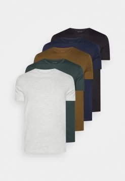 Pier One Unisex 5 Pack - T-Shirt Basic - Black /Dark Blue/Dark Green 18 Pier One Unisex 5 Pack - T-Shirt Basic - Black /Dark Blue/Dark Green -Pier One 8476a676b3d442a4819cc5177b9930ad
