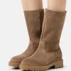 Pier One Leather Winter Boot - Laarzen - Taupe