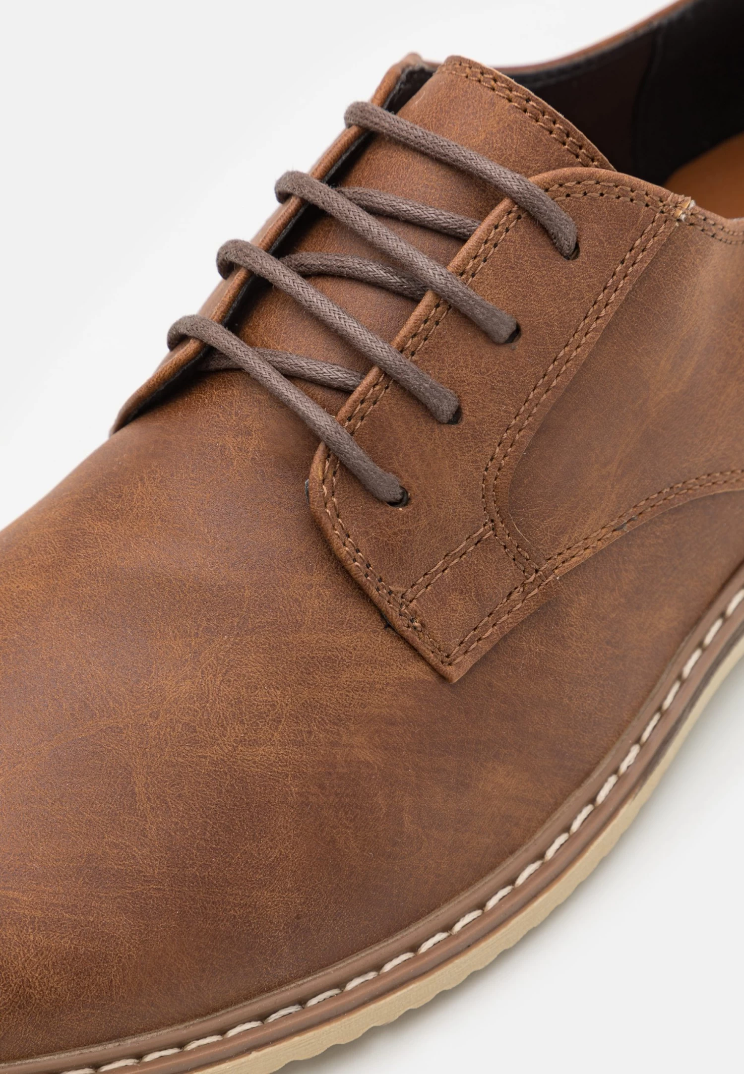 Pier One Unisex - Veterschoenen - Cognac 8 Pier One Unisex - Veterschoenen - Cognac - Afbeelding 6